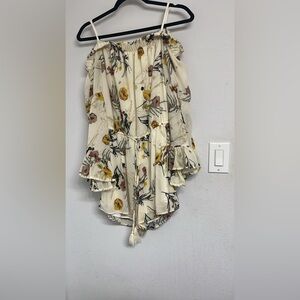 Floral Off-Shoulder Women Top